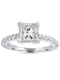 14K White Gold Diamond Engagement Ring Z86666