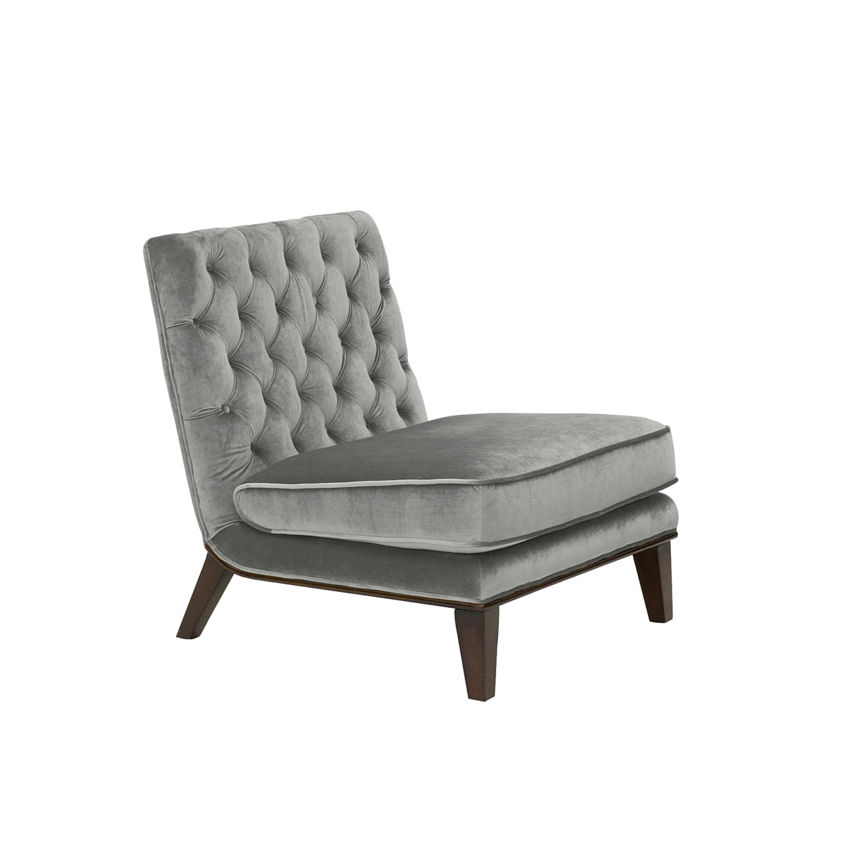 Tufted Velvet Slipper Accent Chair S2529