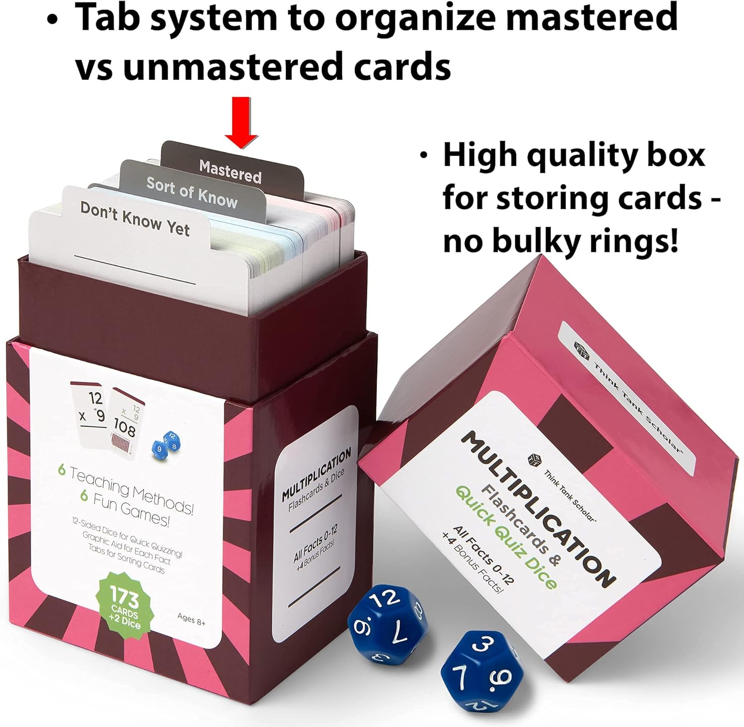 681 Math Flash Cards & Math Dice Addition Subtraction Multiplication Division V1416