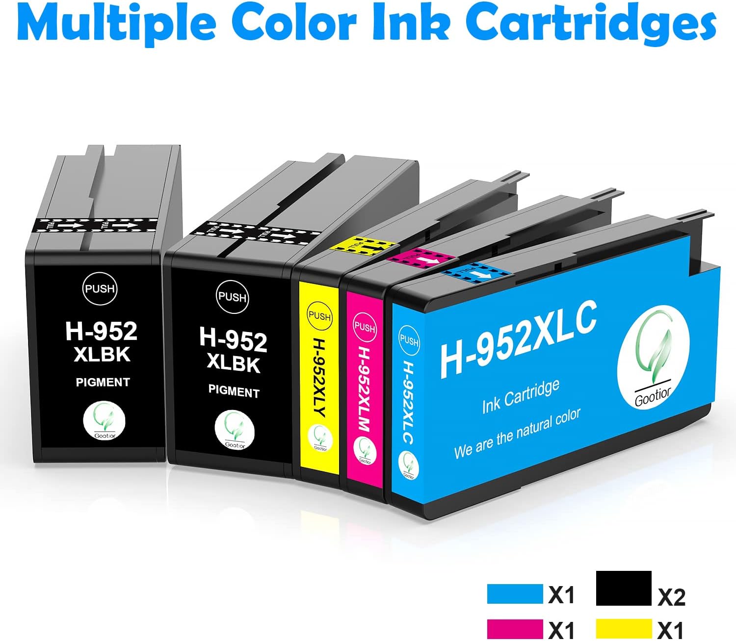 Compatible Ink Cartridges for HP 952 952XL Replacement High Yield 5 Pack F856431