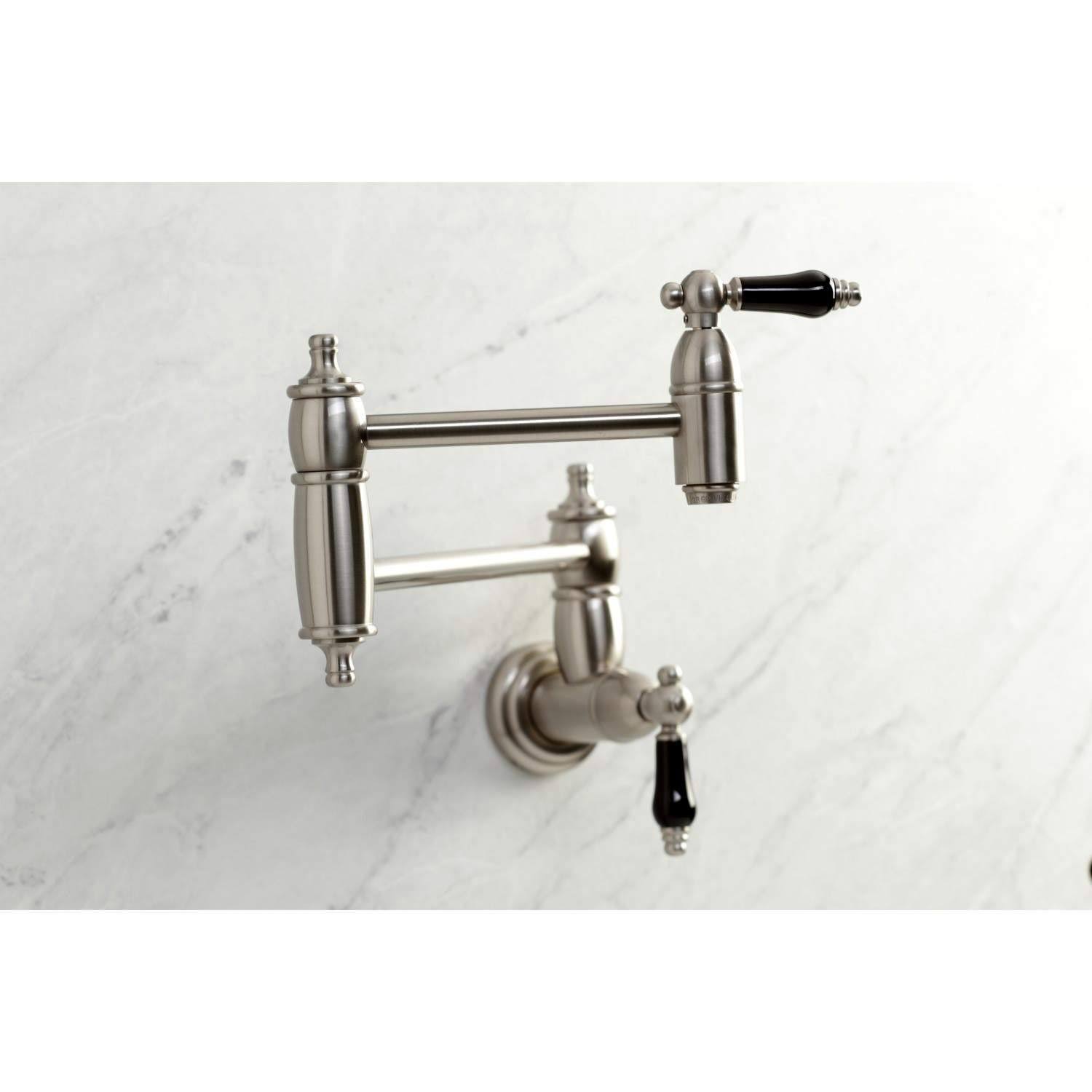 Brushed Nickel Wall Mount Pot Filler E12472