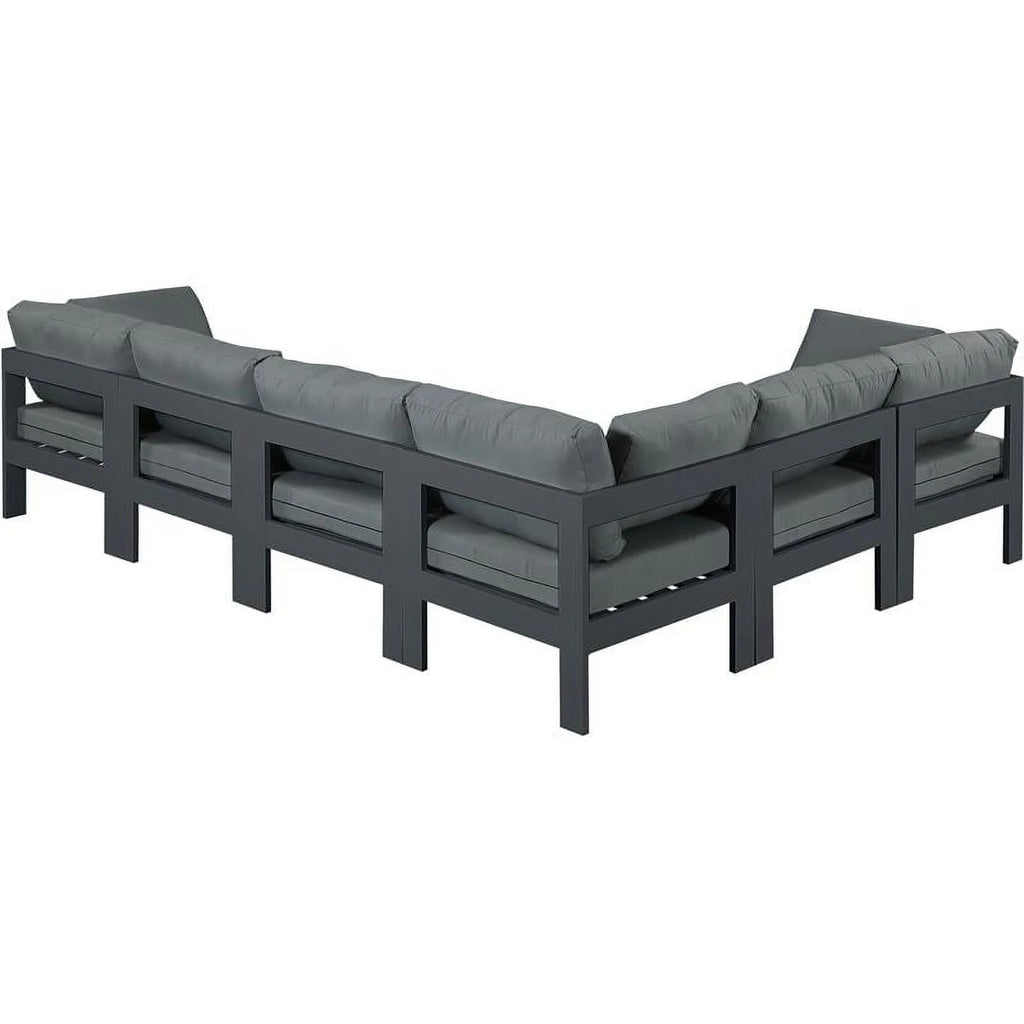 Grey Outdoor Patio Modular Sectional G337445