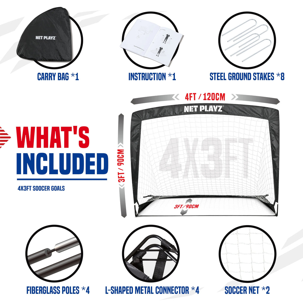 Pop-up Soccer Goals Set of 2 D775210