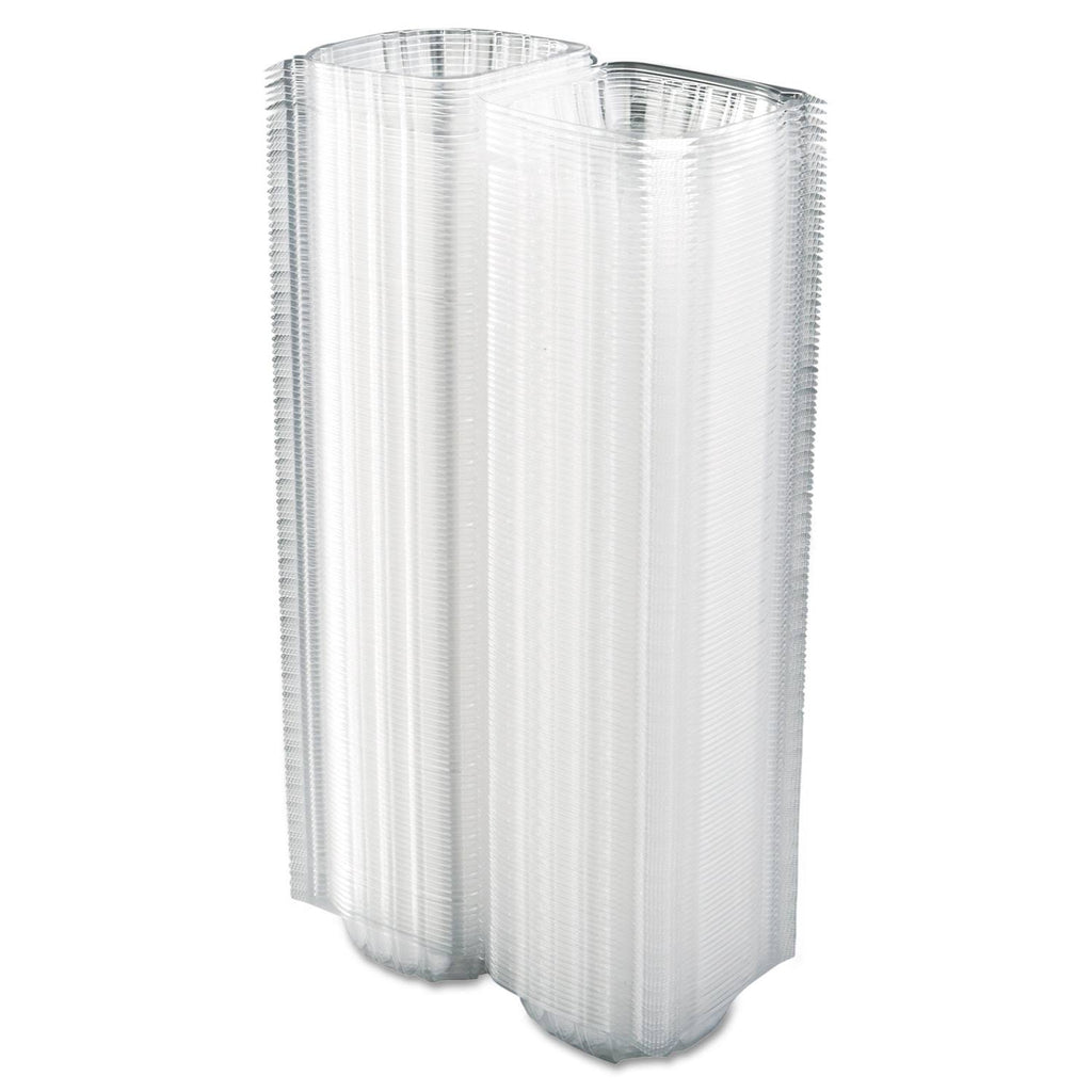 Clear Hinged-Lid Plastic Containers, 500/Carton H8356