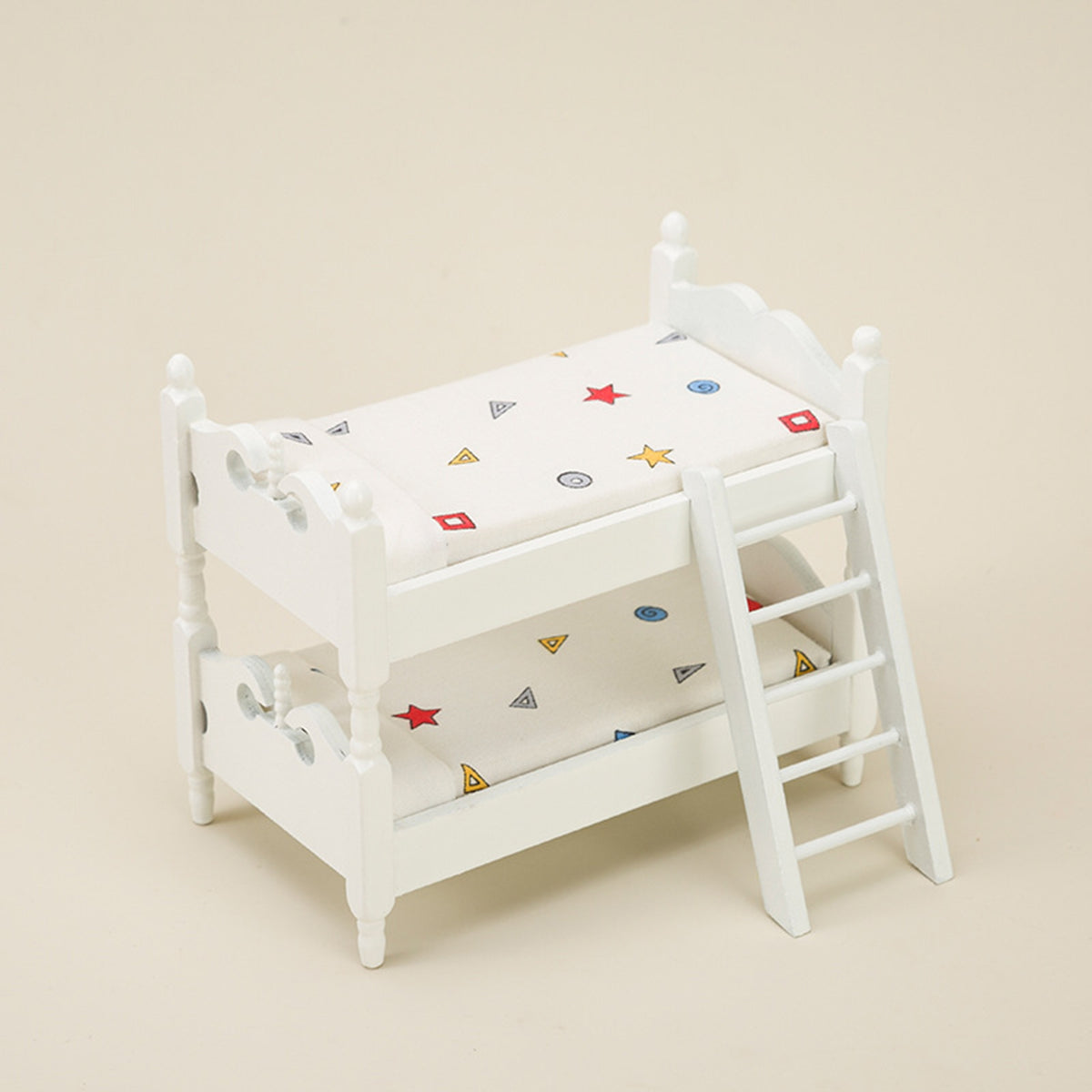 Miniature Bunk Bed Model Dollhouse Bedroom Furniture U1995