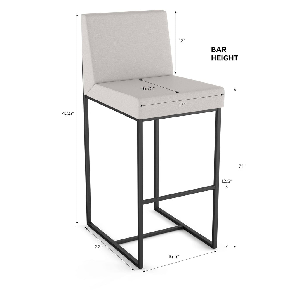 Polyester Swivel Counter Stool in Light Gray N80017