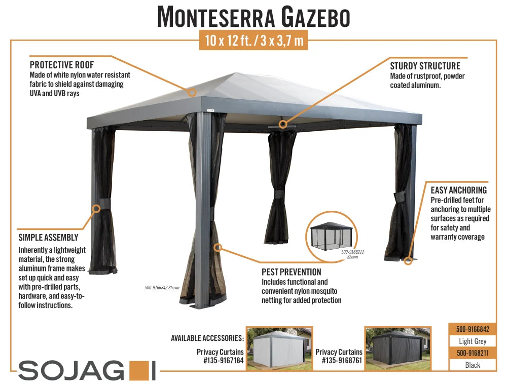 Gazebo 10x12 ft. U64216