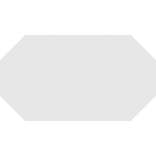 PVC Horizontal Elongated Octagon Gable Vent S5821