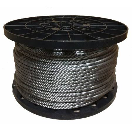 1/8 inch Stainless Steel Aircraft Cable Wire Rope 7x19 Type 304 (150 Feet) W181739
