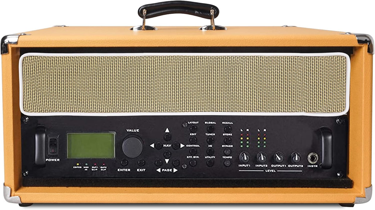 Vintage 4U Amp Rack Case, 12.5 Depth, Orange X404221