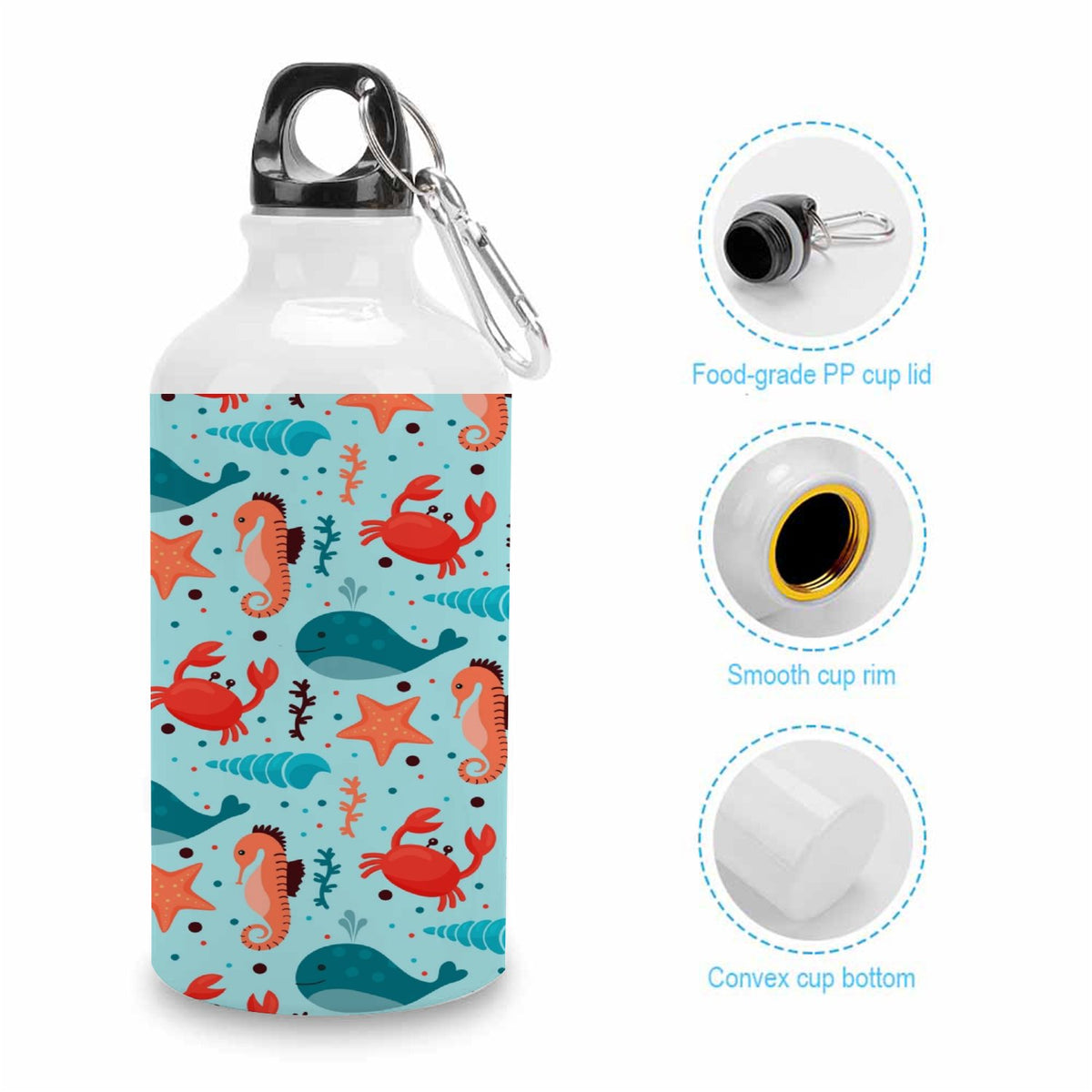400ml Sport Aluminum Water Bottle with Twist Cap P49890