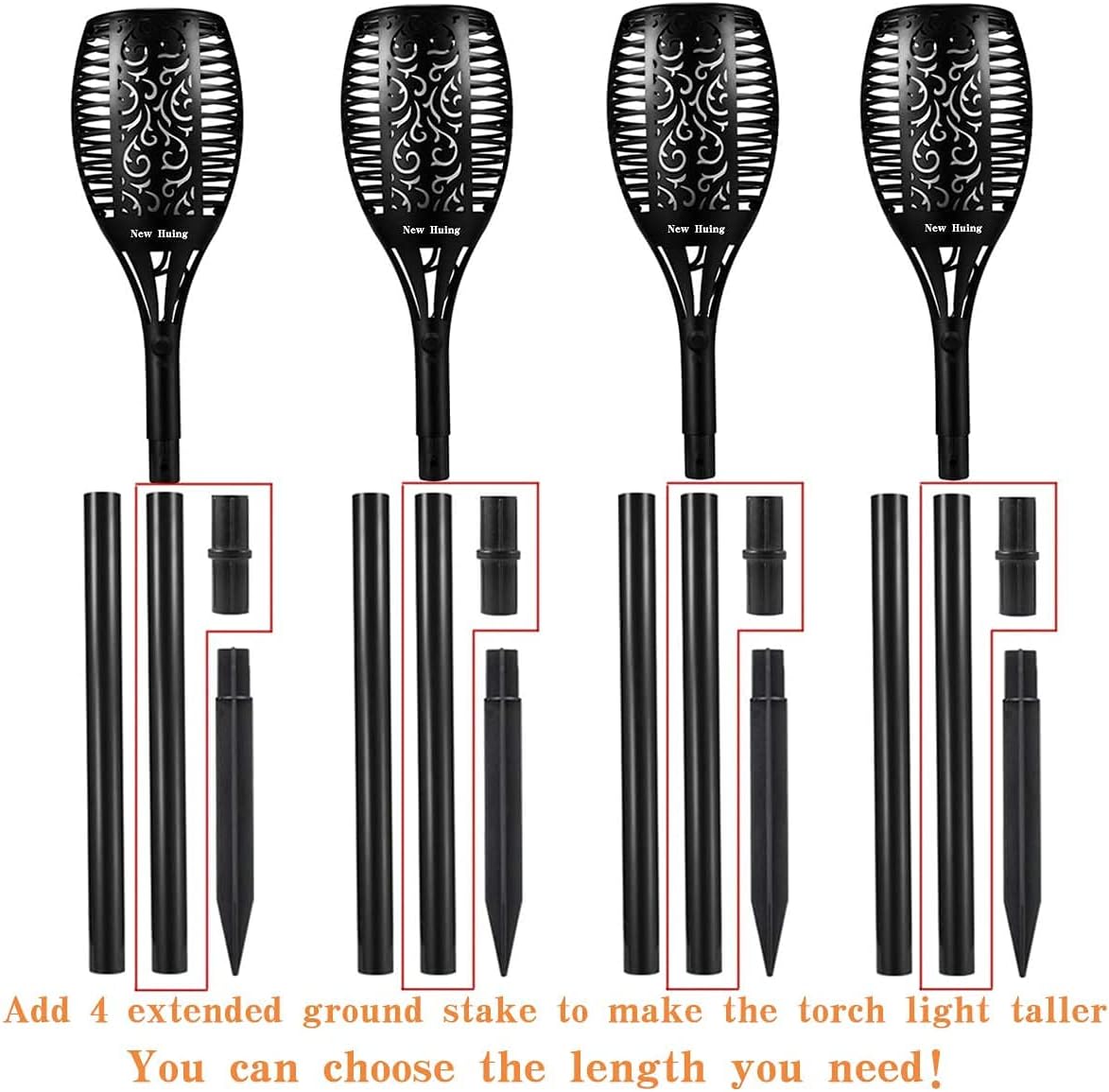43 inch 96 LED Solar Torch Lights C94744
