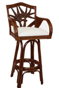 Indoor Swivel Rattan & Wicker Barstool Z8846