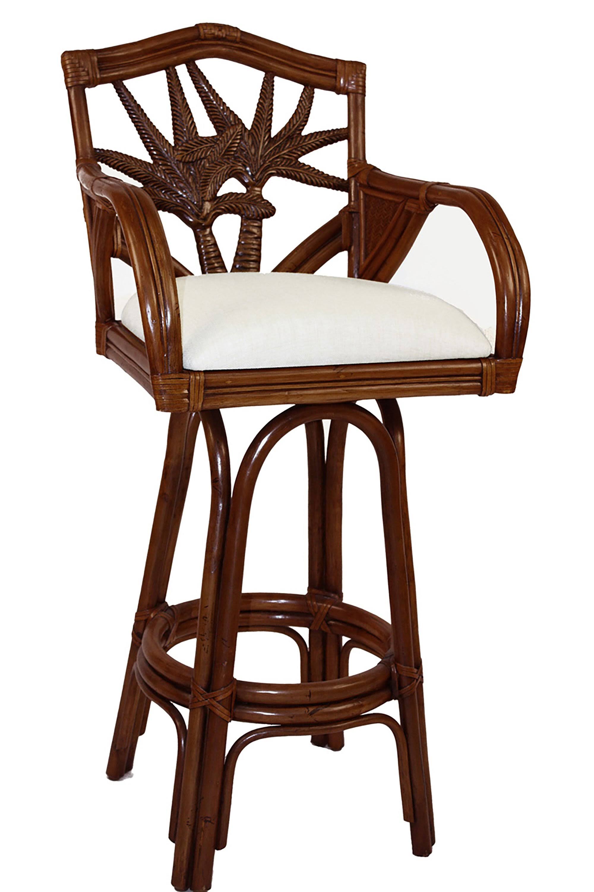 Indoor Swivel Rattan & Wicker Barstool Z8846