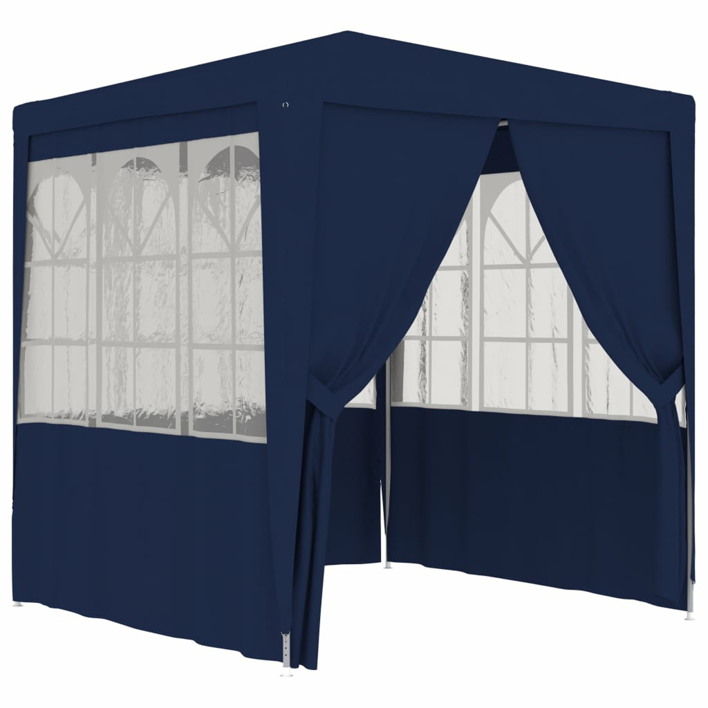 Blue Party Tent with Side Walls 6.6'x6.6' Q583043