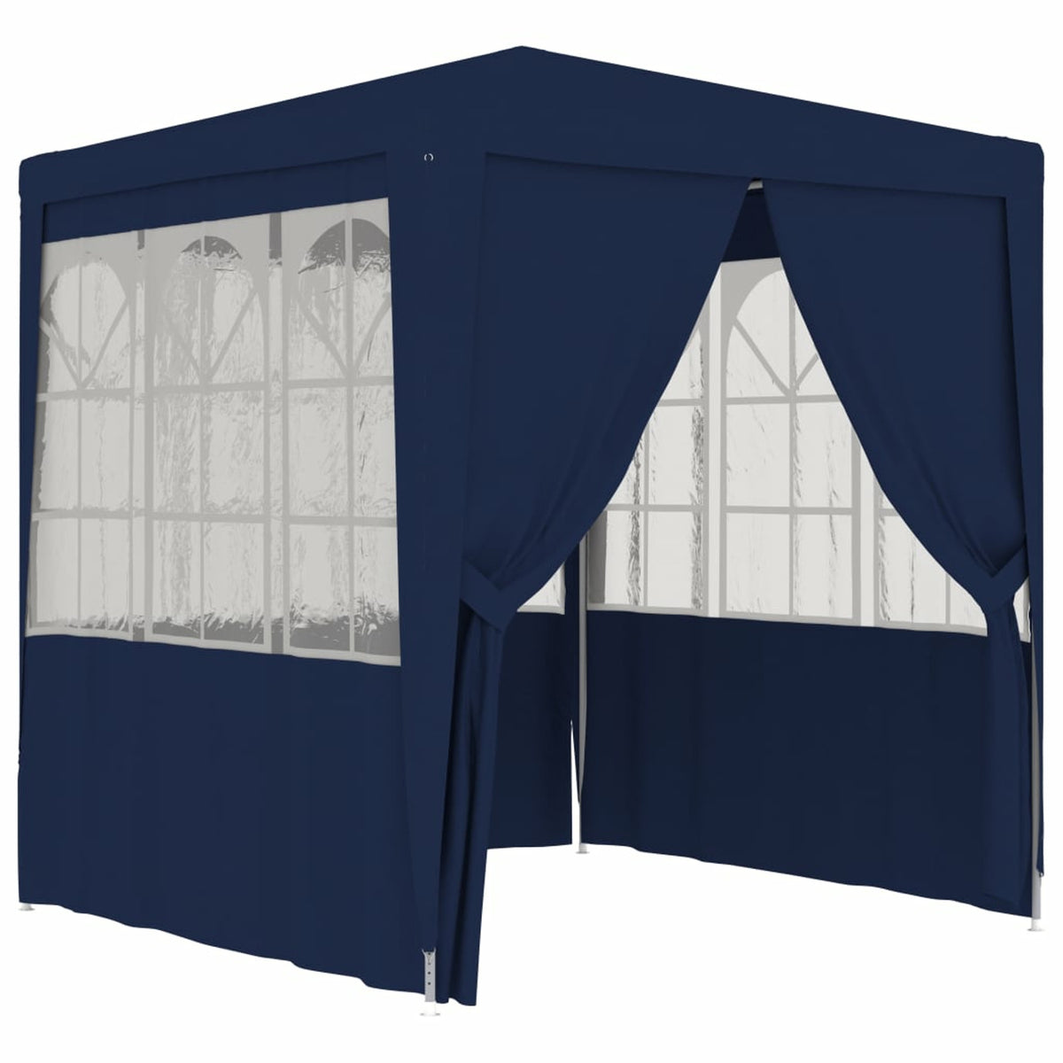 Blue Party Tent with Side Walls 6.6'x6.6' Q583043