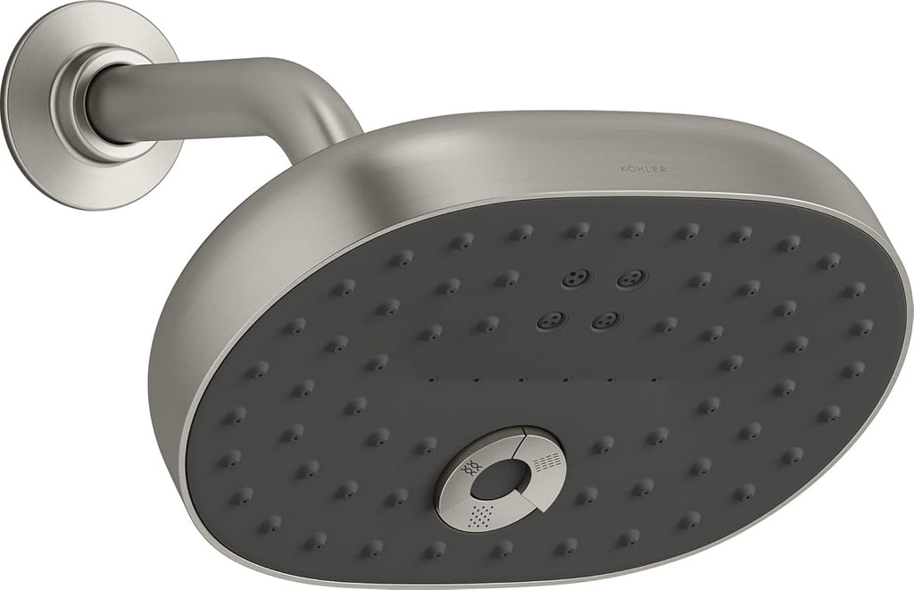 Vibrant Brushed Moderne Brass Showerheads E25916