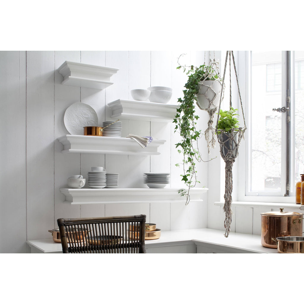 White Floating Wall Shelf H3631
