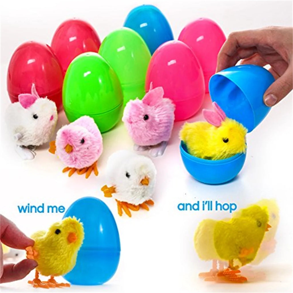 8Pcs Plastic Wind Up Toy Surprise Egg E57609
