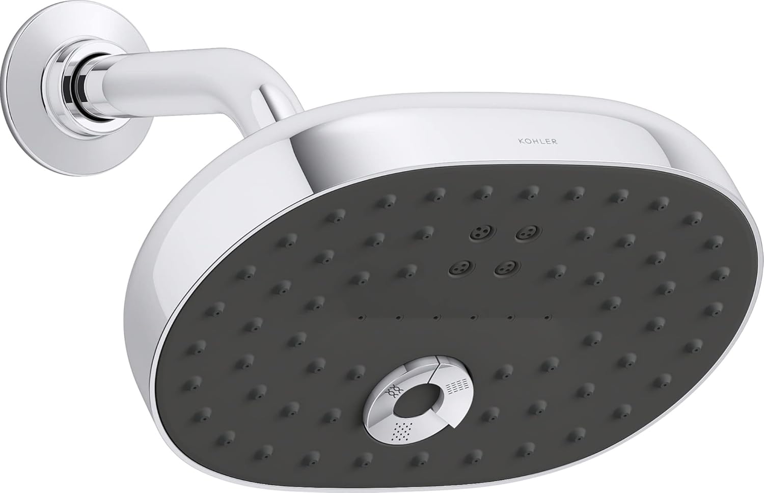 Vibrant Brushed Moderne Brass Showerheads E25916