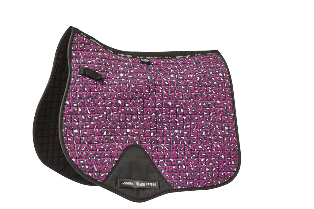 Pink Leopard Print Saddle Pad L483