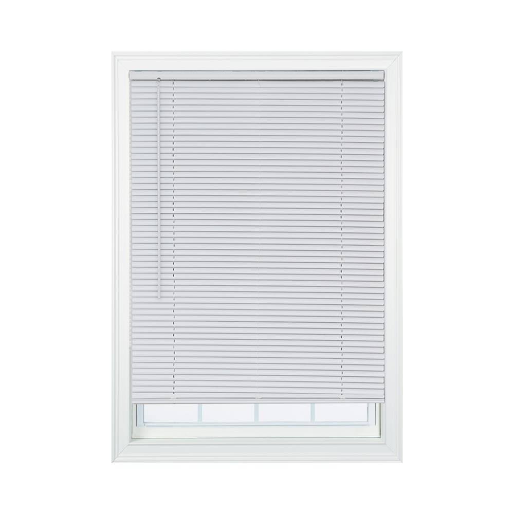 White Vinyl Room Darkening Mini Blinds R18814