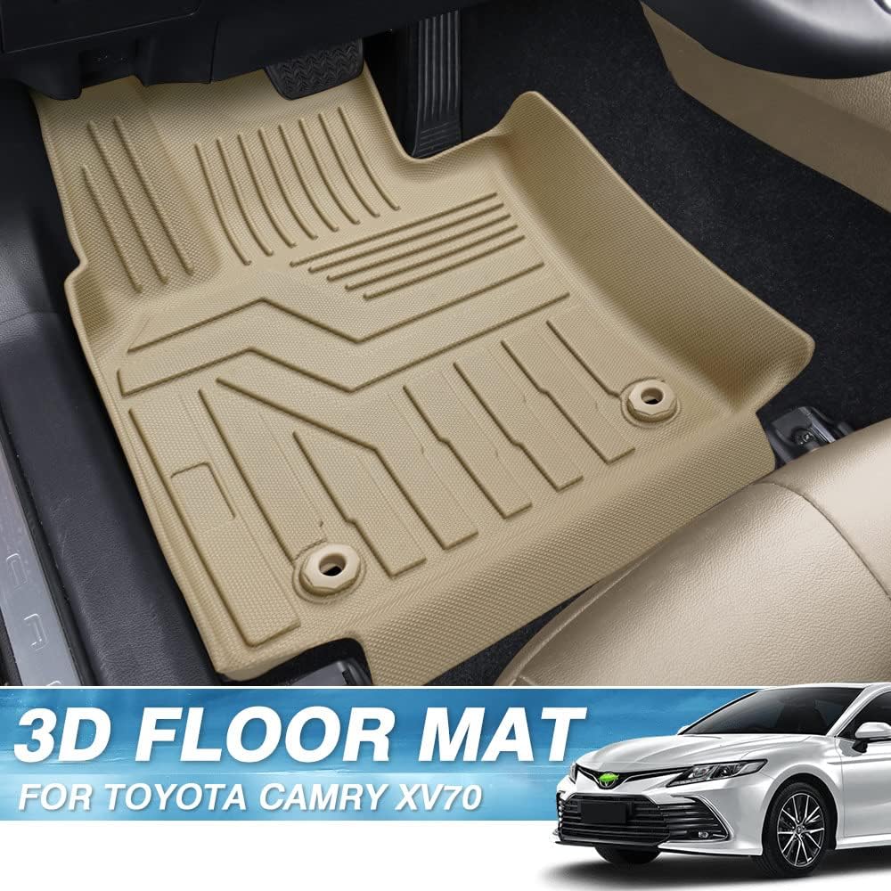 Custom Fit All Weather Floor Liners 1st and 2nd Row Mat Liner Set Y1011