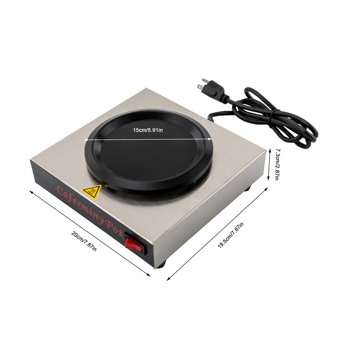 80W Stainless Steel Coffee Warmer Plate Z4742