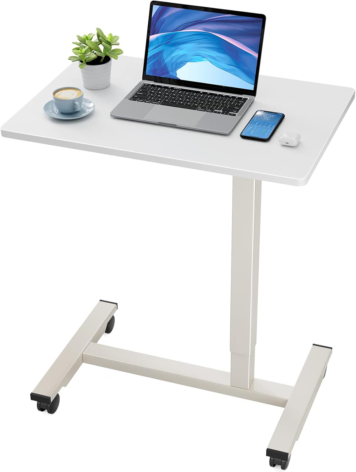 Mobile Standing Desk 27 inch with Gas Spring D3619