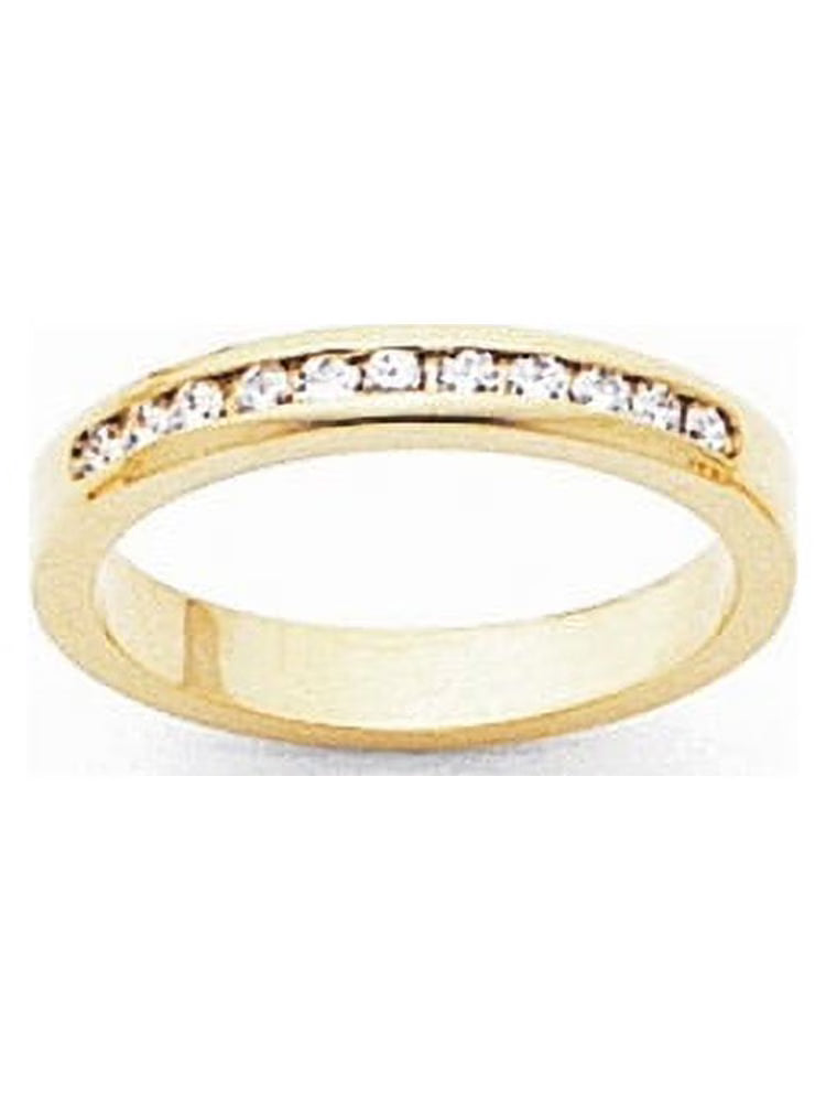 14k Yellow Gold Diamond Channel Band T240846