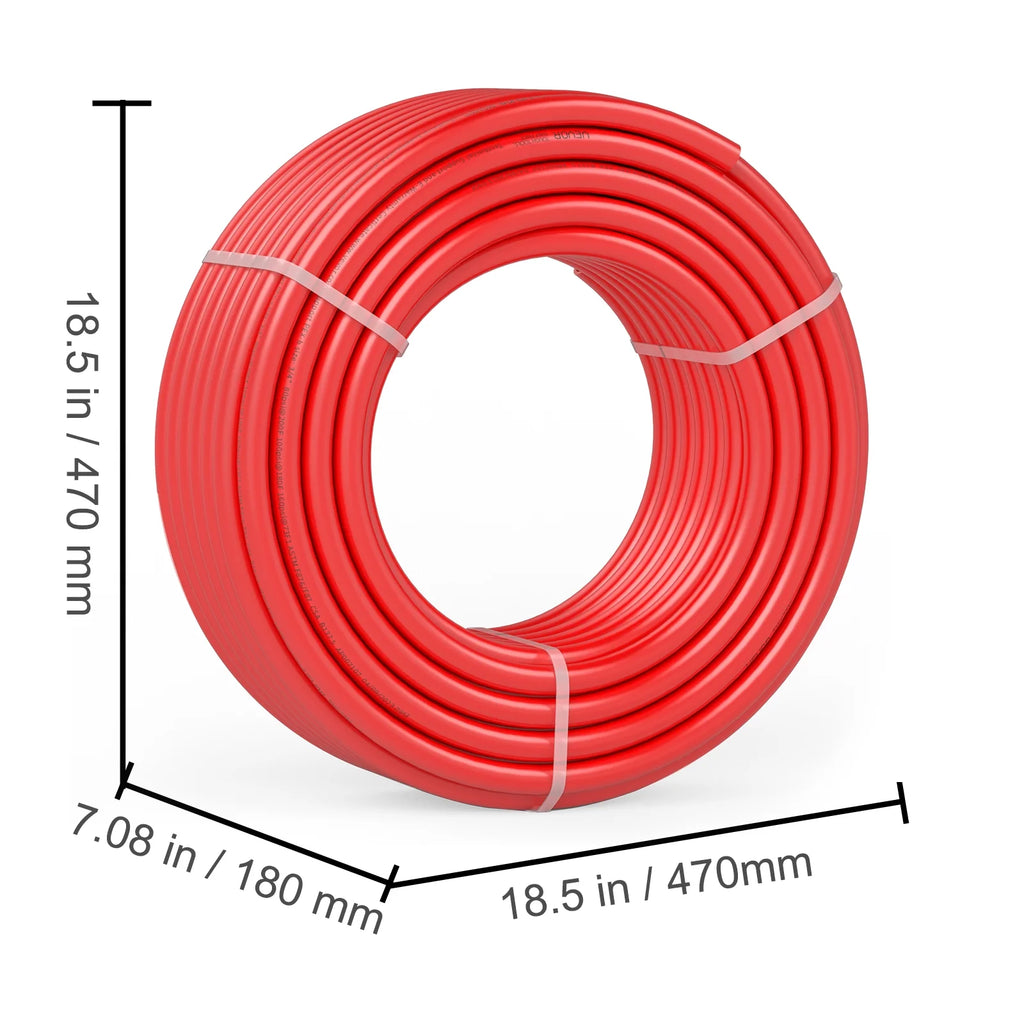 3/4” x 100ft Red PEX-B Tubing with Pipe Cutter T49222