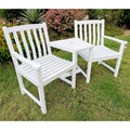 Antique White Double Patio Conversation Chair F5273