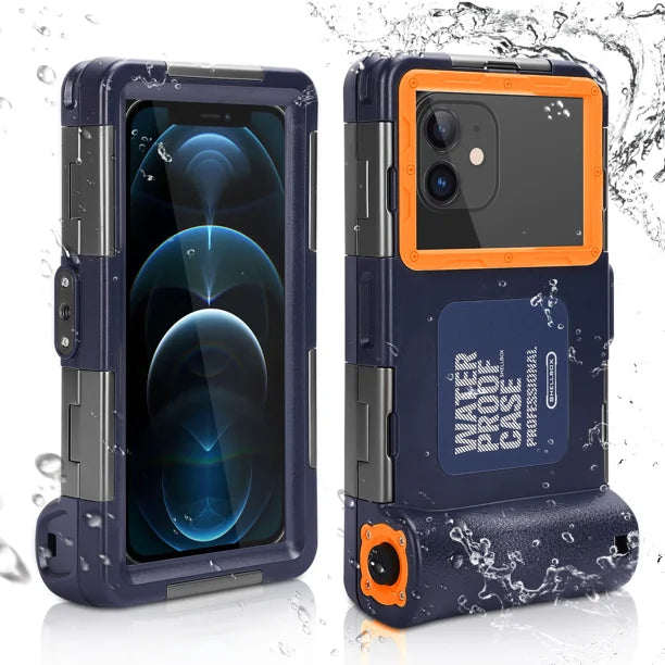 Waterproof Protective Case for Phones Up to 6.9 Inch with Lanyard K946
