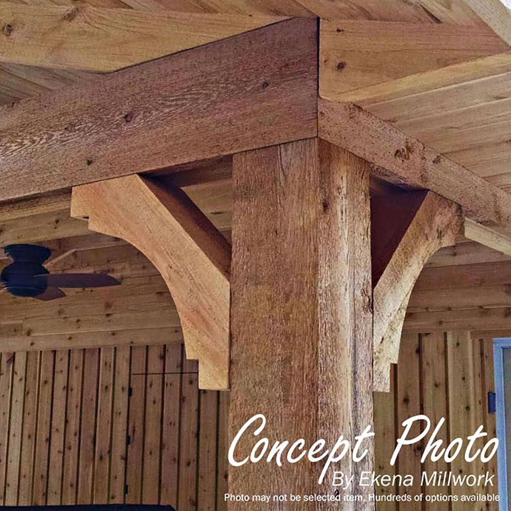 6x22W x 24x22D x 28x22H Rough Sawn Brace, Western Red Cedar T43236