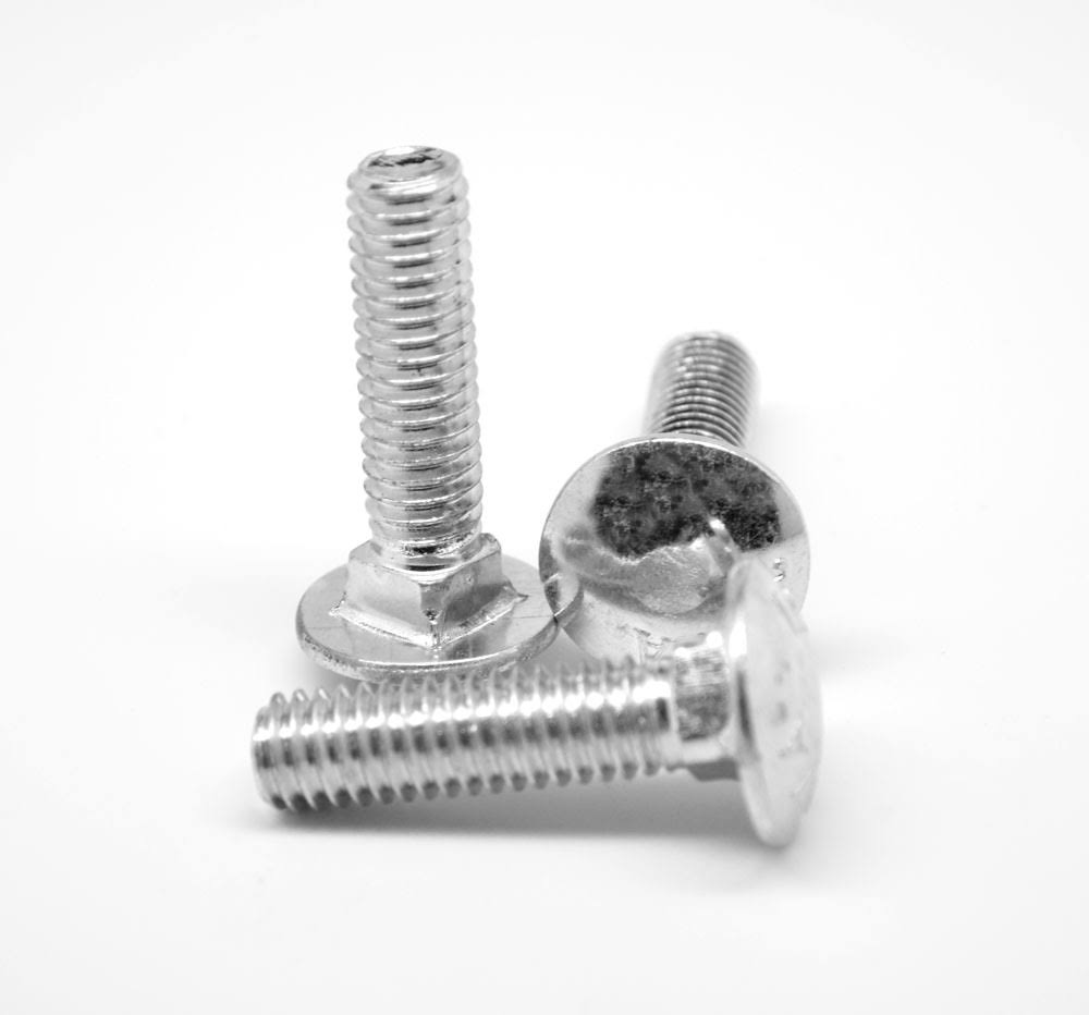Coarse Thread Grade 5 Carriage Bolt Medium Carbon Steel Zinc Plated Pk 250 Q507048