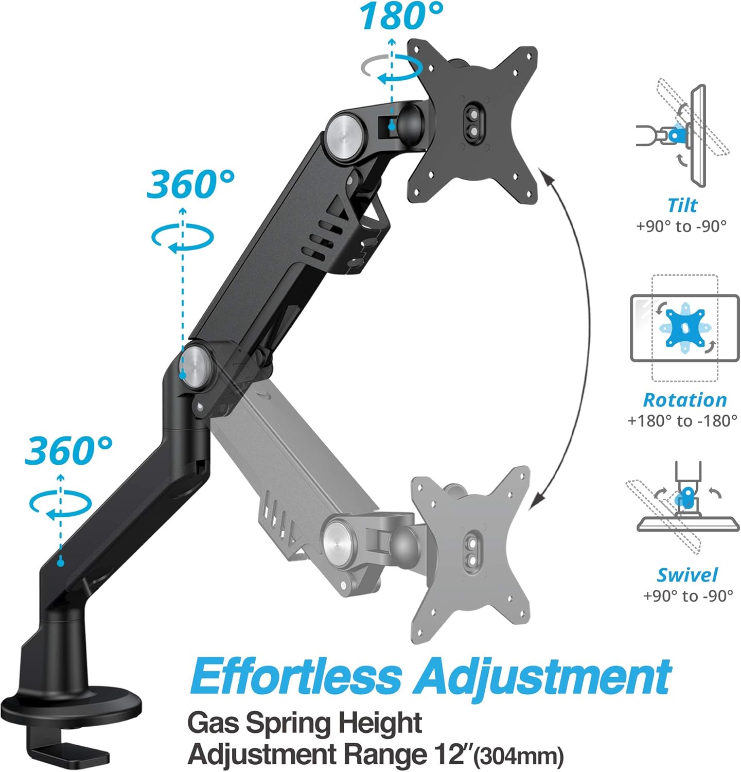 Single Monitor Arm Desk Mount X4855