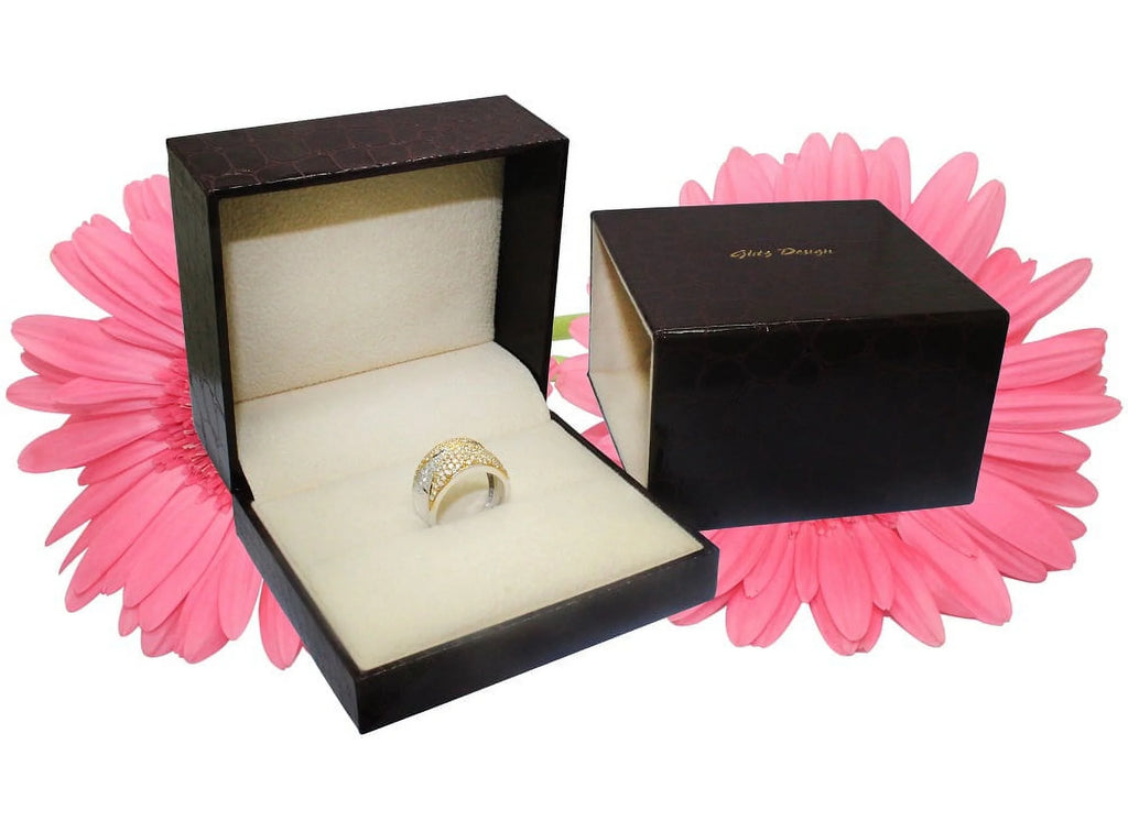 18K White Gold Solitaire Wedding Ring K28614