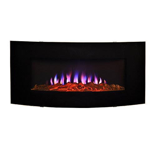 Curved Front Wall Mounted Electric Fireplace M82234
