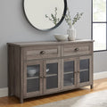 Grey Wash 4 Door TV Stand Q86337