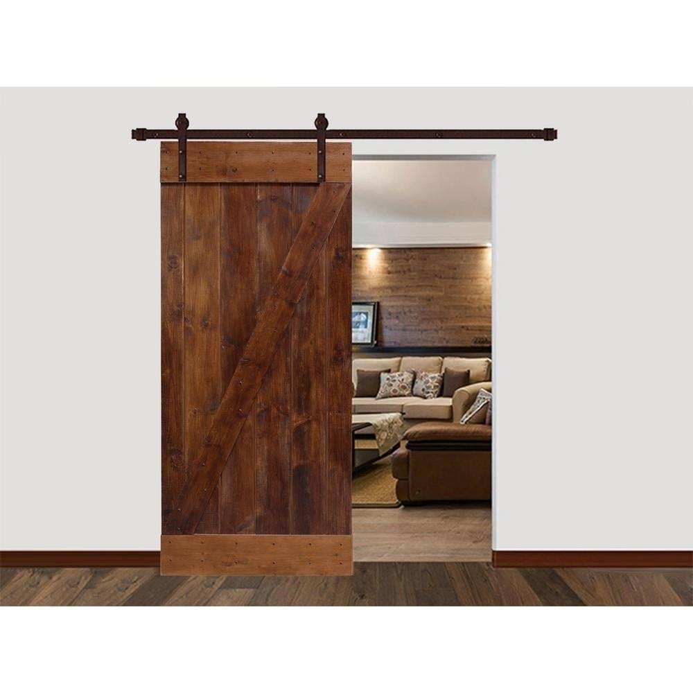 24 in. x 84 in. Knotty Pine Wood Interior Sliding Barn Door Slab H32603