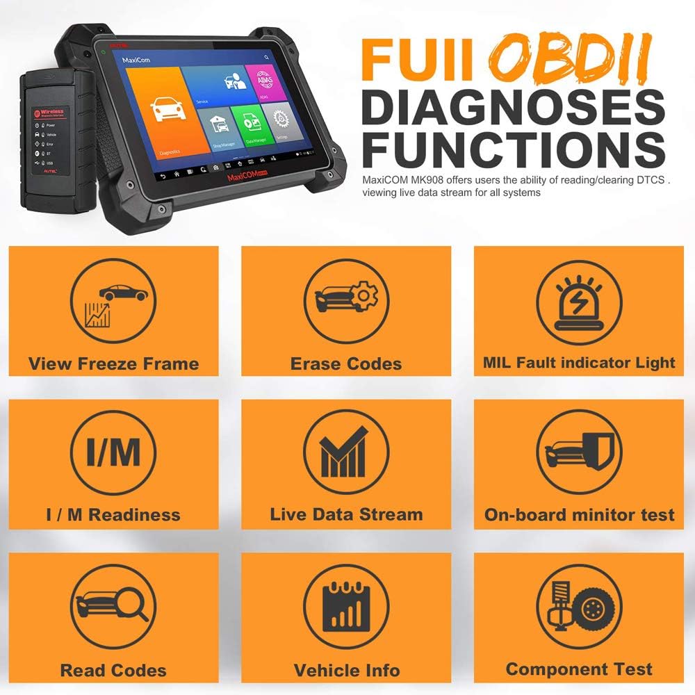 Automotive Scan Tool with Advanced ECU Coding M371
