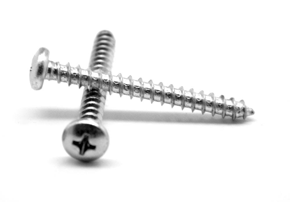 24 x 2 Sheet Metal Screw Phillips Pan Head Type AB Low Carbon Steel Zinc Plated M6617