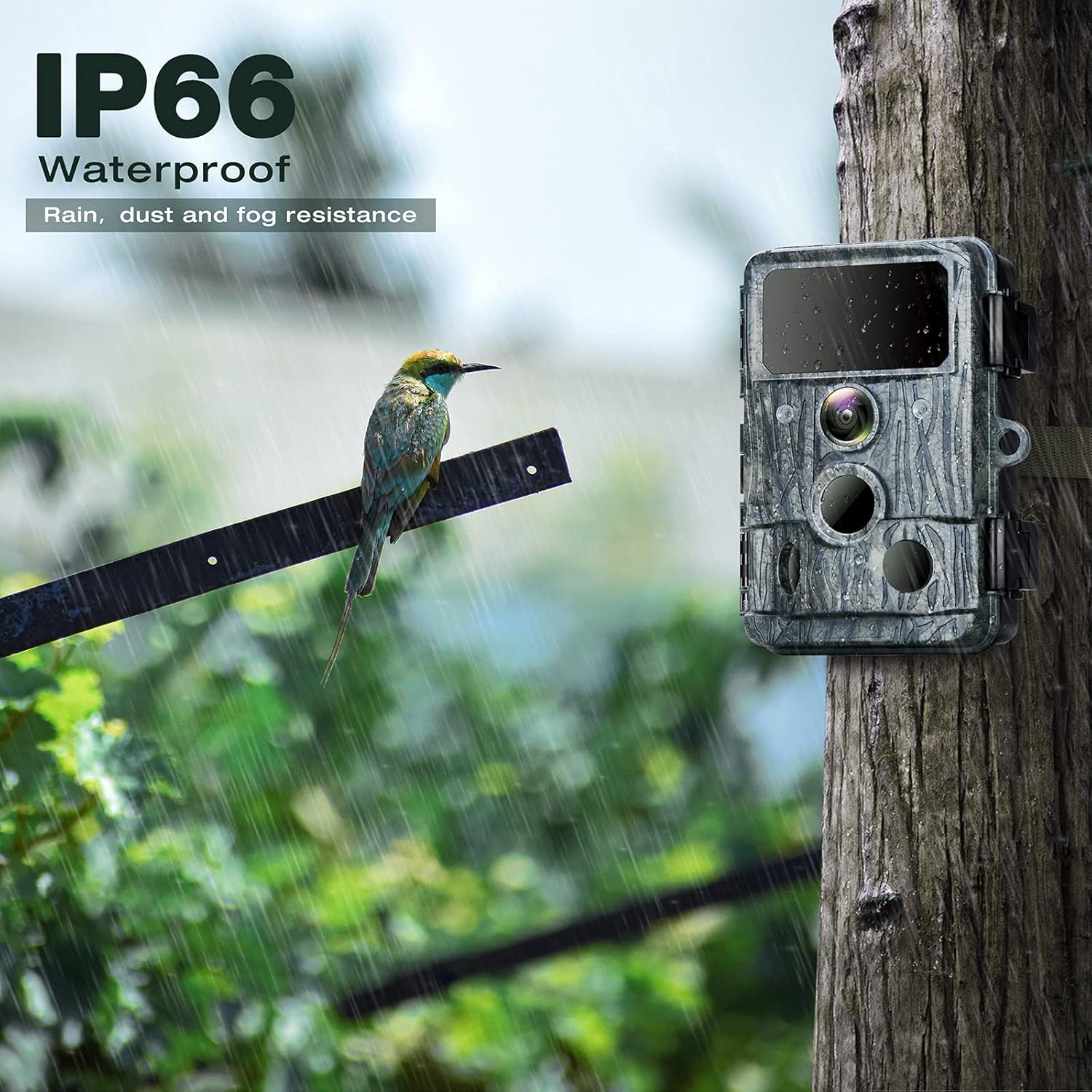 4K WiFi 30MP Trail Camera with 940nm No-Glow IR LEDs Night Vision 0.2s Motion Activated Waterproof IP66 J147