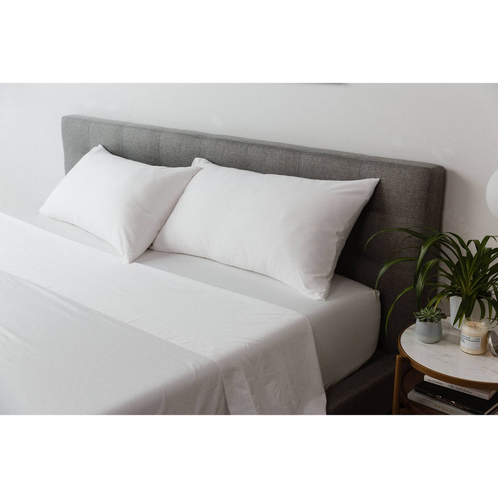King 300 Thread Count Percale Solid Sheet Set White D618