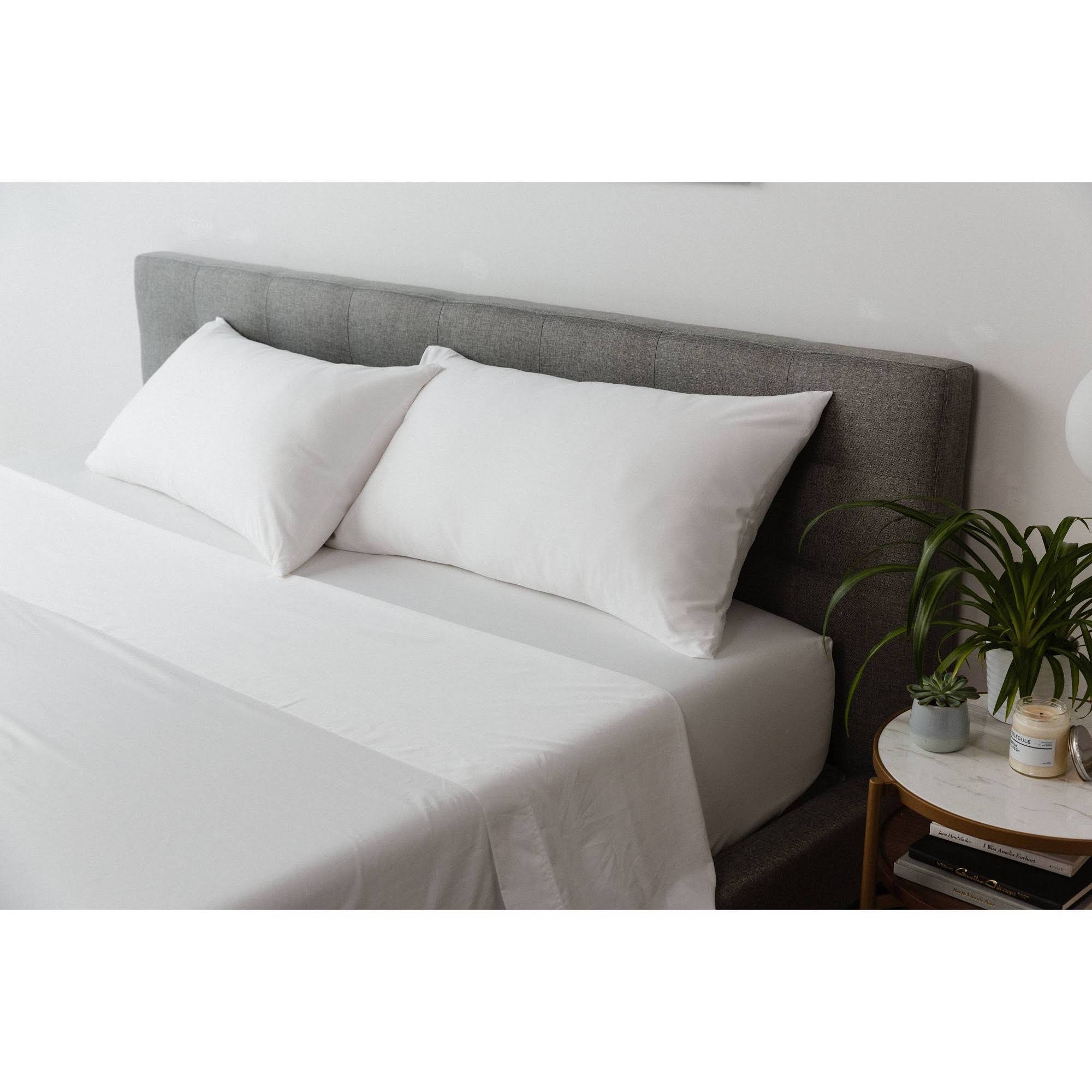 King 300 Thread Count Percale Solid Sheet Set White D618