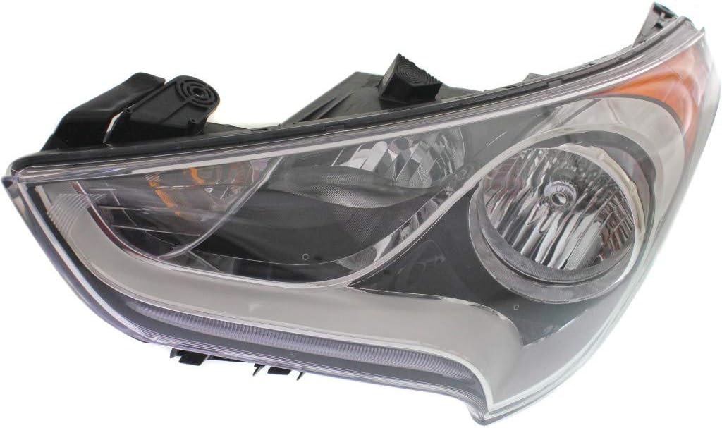 Hyundai Veloster Headlight Assembly 2012-2016 Passenger Side Multireflector with Bulbs S6172