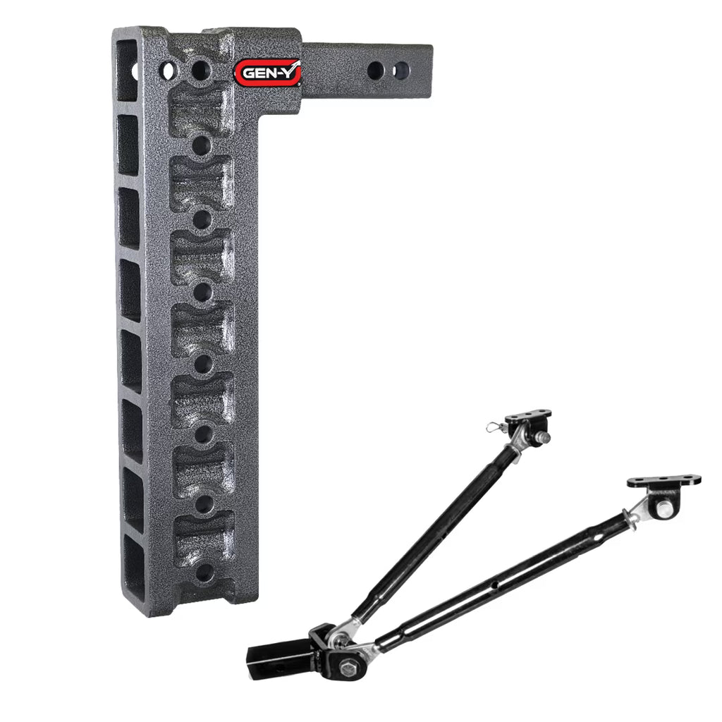 Adjustable 17.5" Drop Hitch with Stabilizer Kit for 2" Receiver E45541