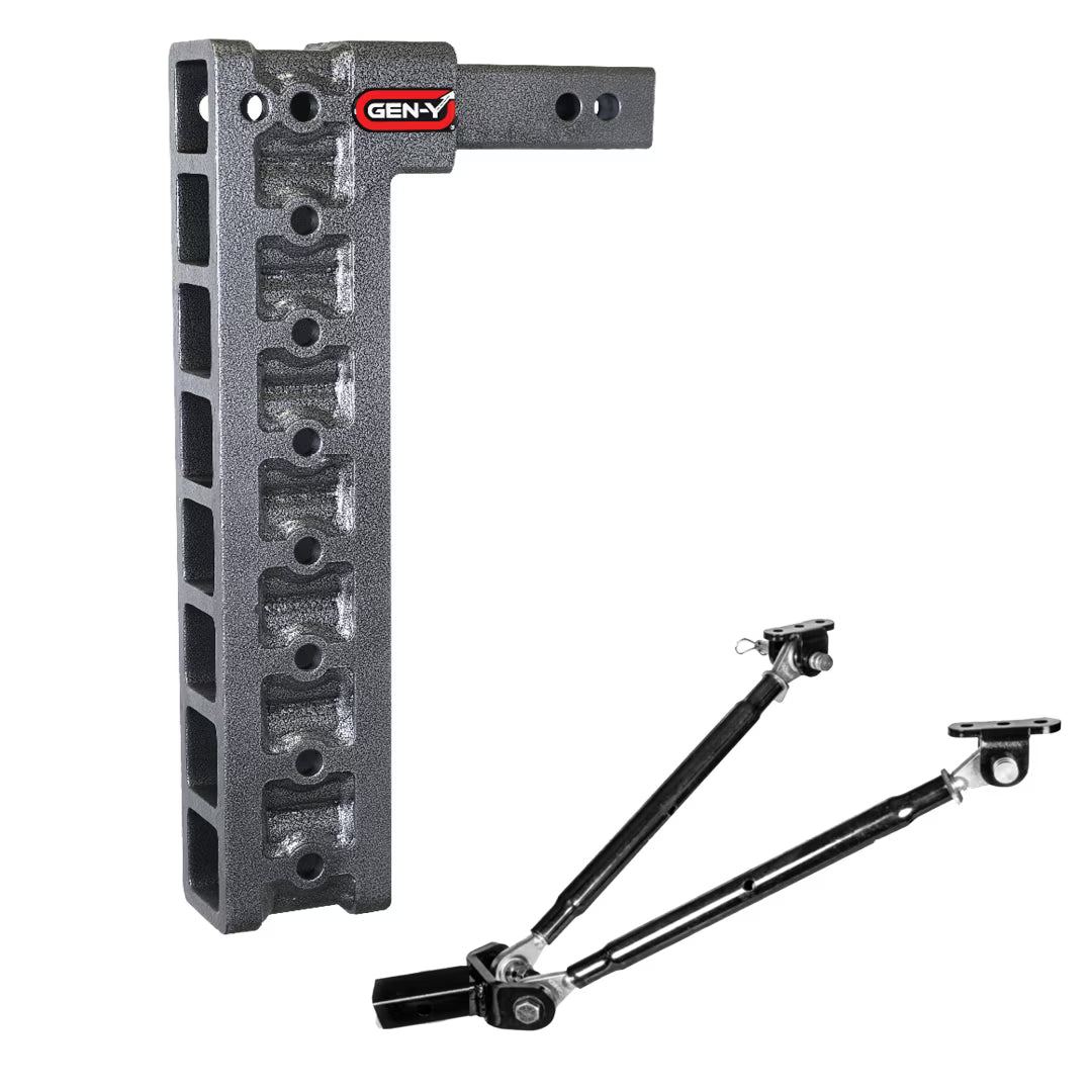 Adjustable 17.5" Drop Hitch with Stabilizer Kit for 2" Receiver E45541