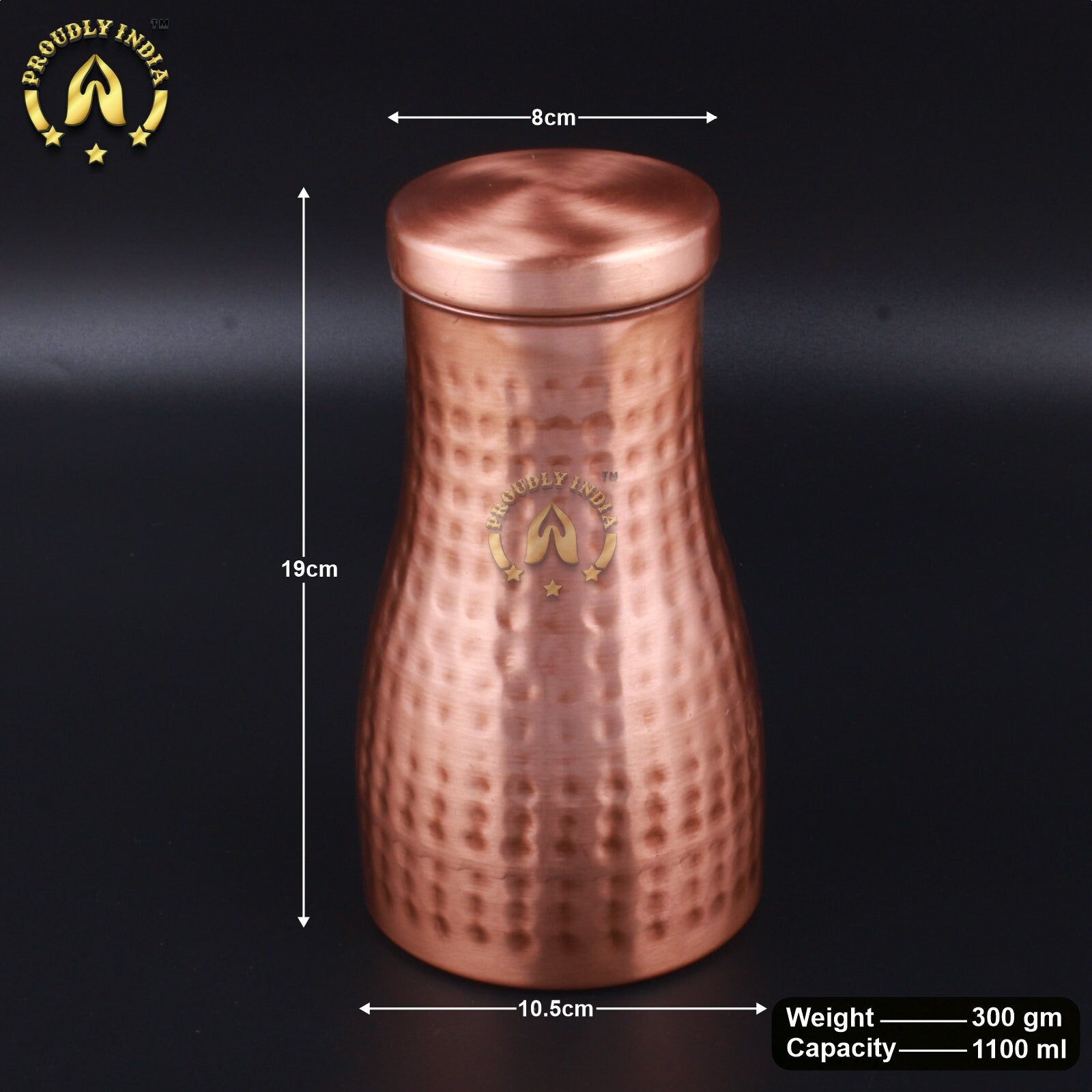 Copper Metal Water Bottle L156