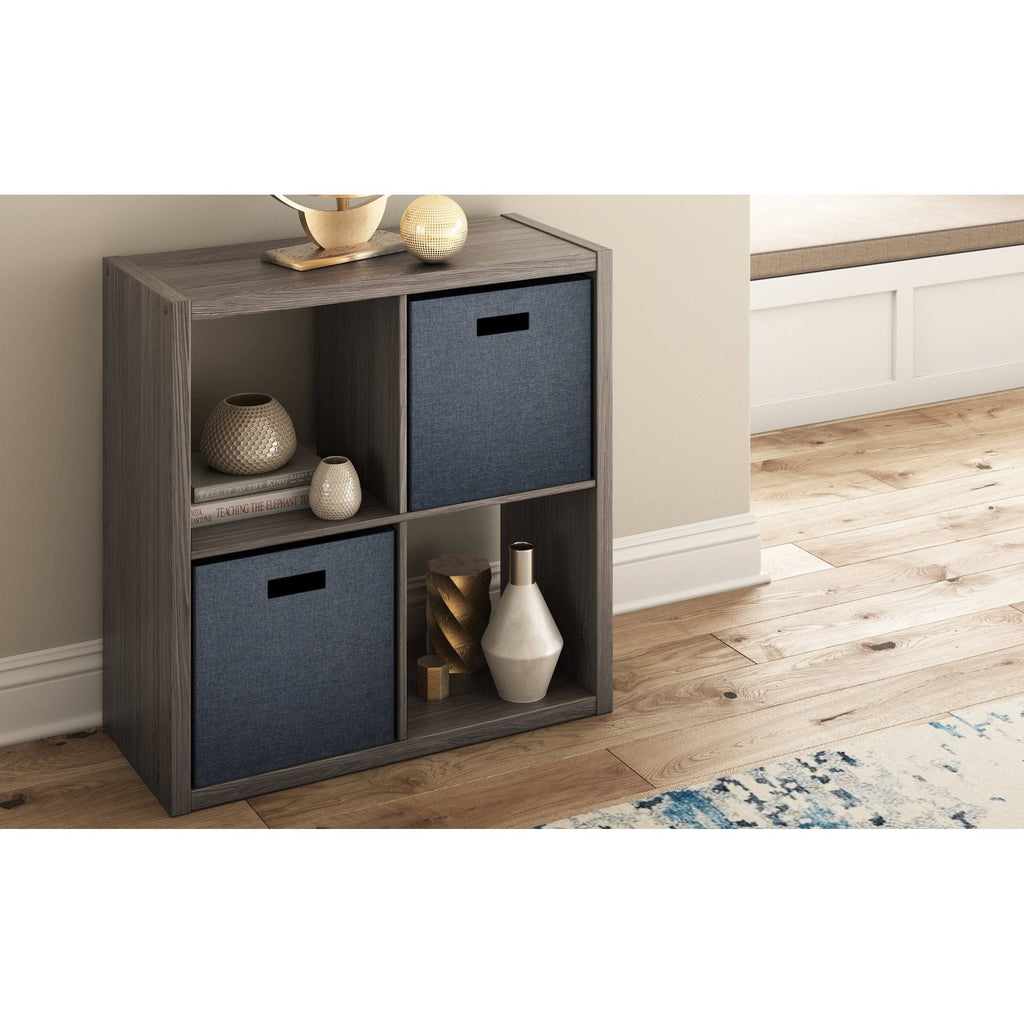 Bleached Brown Cube Bookcase S6759